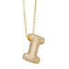 Alphabet 26 Letters Necklace Gold Color Women Sweater Chain Simple A-Z Letter Clavicle Chain  Daily