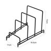 Kitchen Metal Storage Rack Modern Strong Load Bearing Multi-functional Countertop Pot Lid Cutting Board Plate Cutter Display Organizer Holder