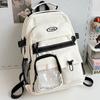 Schoolbag for Children Elementary School Students  Girls Junior High School Students  Large Capacity Color Blocking Backpacks  Backpacks