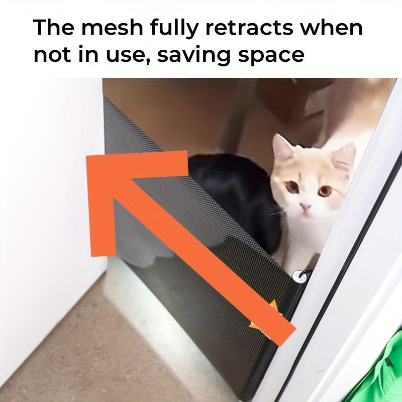 Expandable Retractable Pet Gate for Doorways, Stairs & Hallways, Safety Gate for Dogs & Cats, Durable PVC with Metal Clasps, Dog Gates for Inside