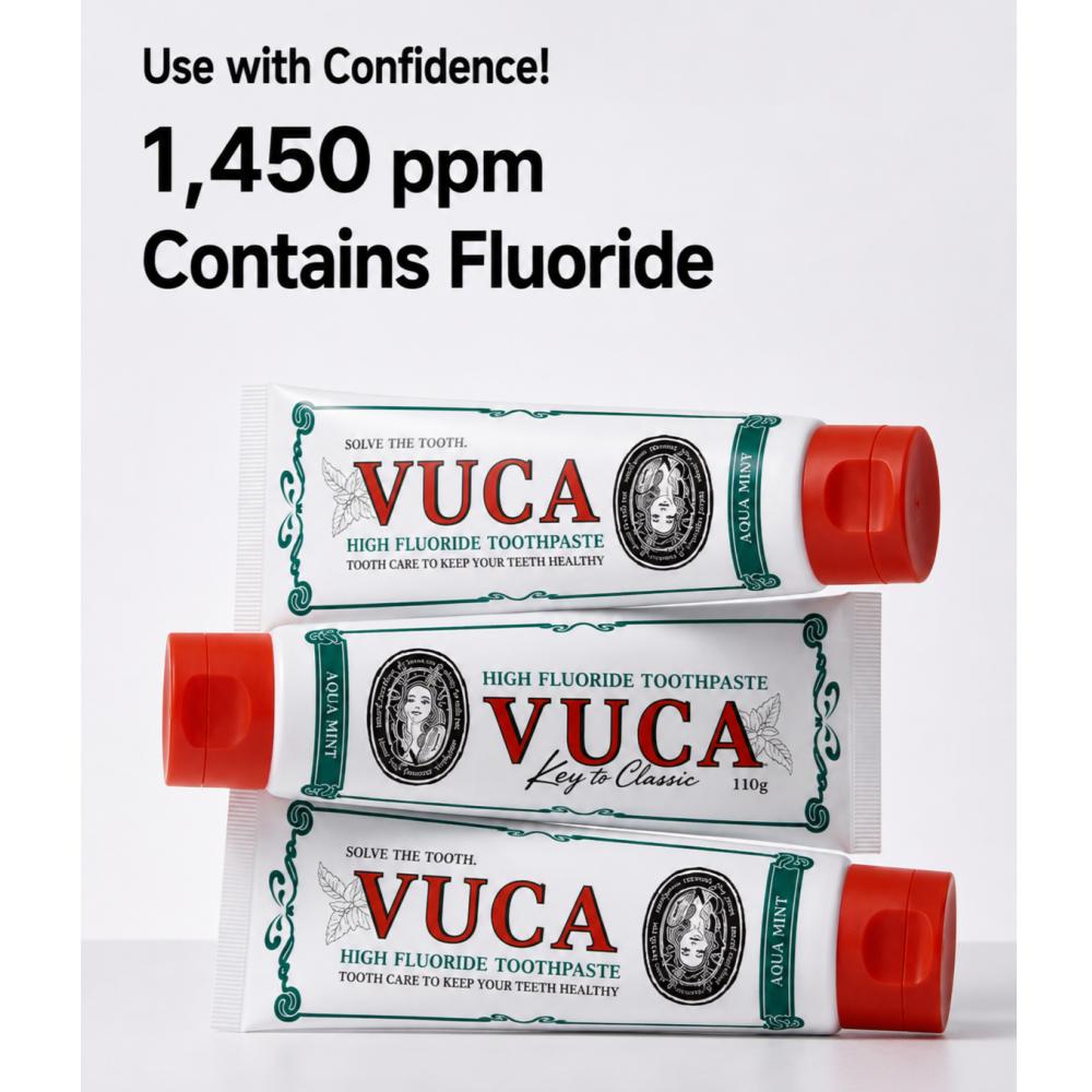 Vuca Classic High Fluoride Toothpaste 110g X 4