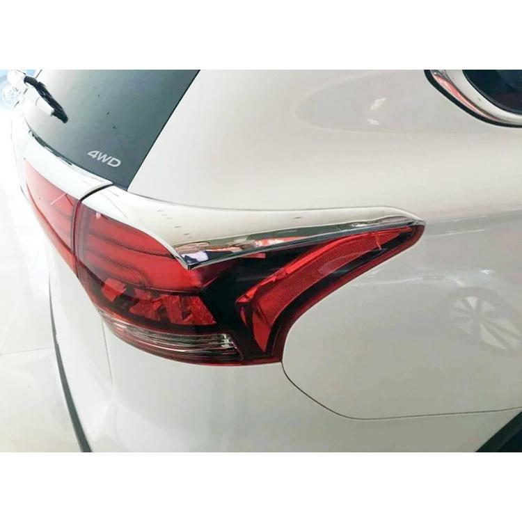 

Для Mitsubishi Outlander 2016 2017 2018 полосы заднего фонаря ABS хромированный пластик внешний декор заднего фонаря