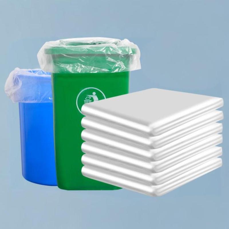 Trash Bags Large Capacity Trash Bag Disposable Thickened Storage Bags Clear Recycling Bin Liners Bags Plastic Refuse Sacks
