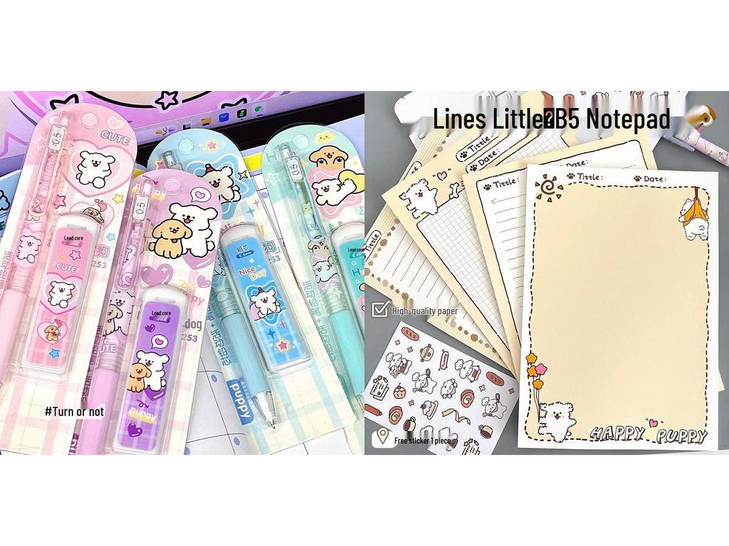 Entzückender Welpe 0,5mm Mechanischer Bleistift - Cartoon-Design für Schüler