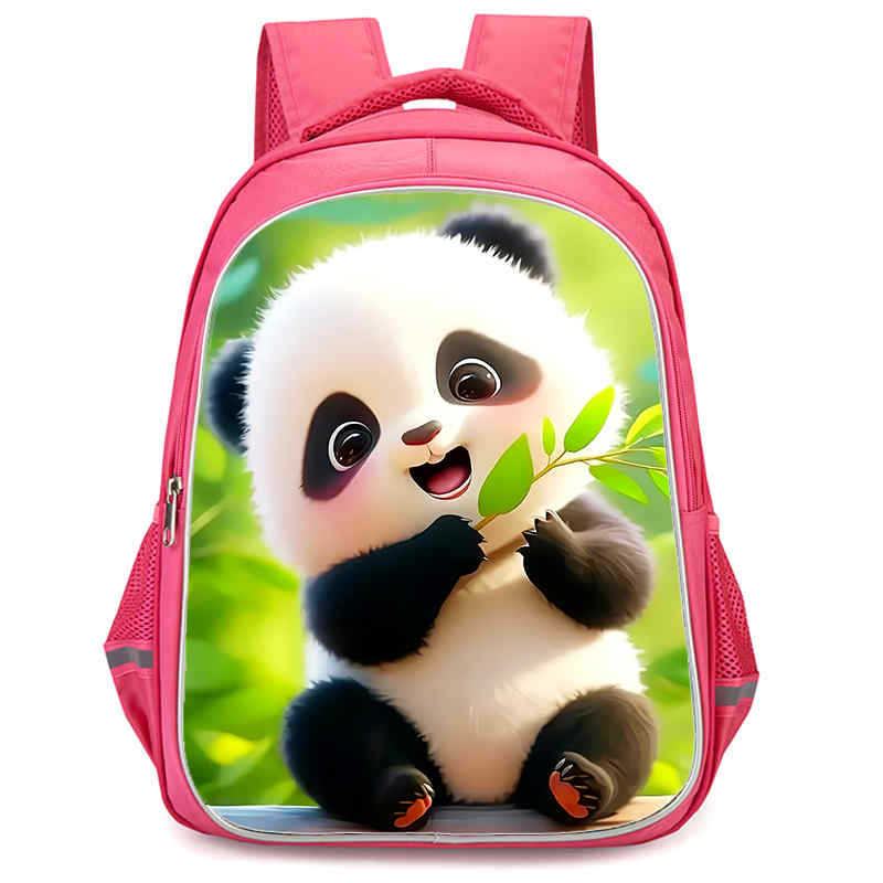 Panda Niedliche Schultasche Verschleißfest Großes Fassungsvermögen Wirbelsäulenschutz Und Anti-Buckel Schüler Party Must-Have Leichter Rucksack