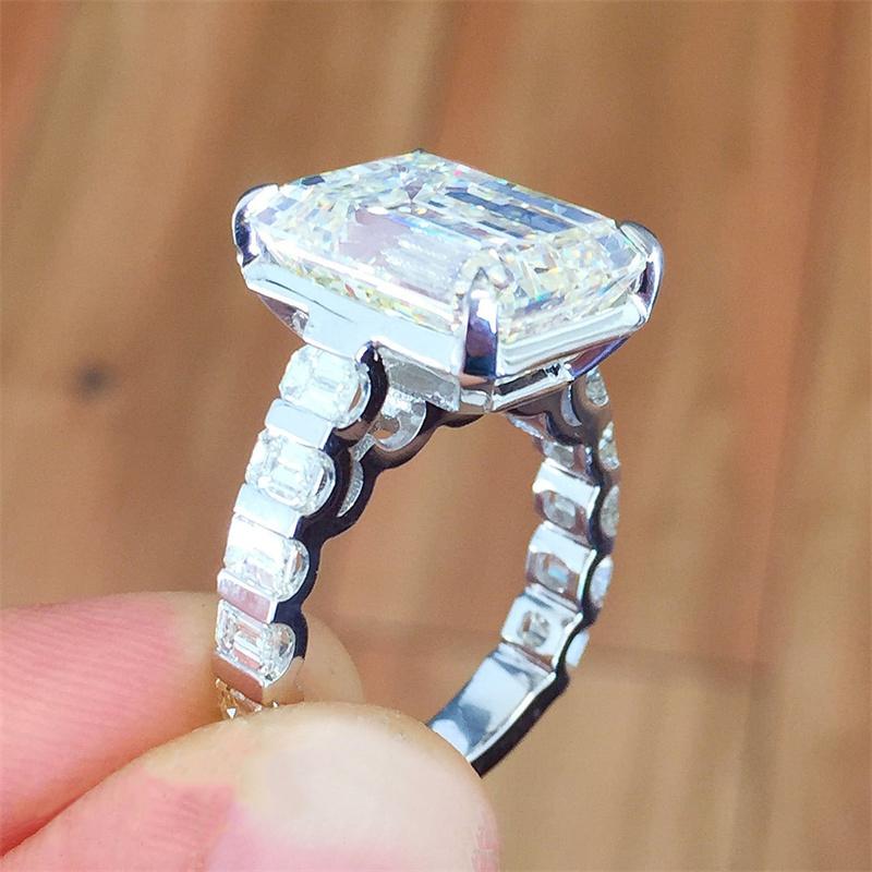 Noua moda de lux Crystal Square CZ Inele femei nunta logodna petrecere doamna accesorii cadou bijuterii drop shipping