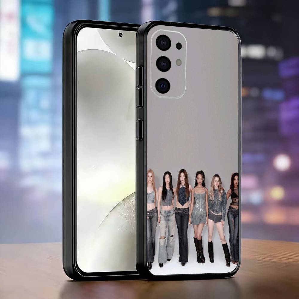 Hot Music K-KATSEYE Phone Case Black Silicone Soft For Samsung S25,S24,S21,S22,S23,S30,Ultra,S20,Plus,Fe,Lite