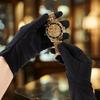 Guanti da gioielleria neri Morbidi alla moda per Etichetta Apprezzamento dei gioielli Controllo qualità Unisex Guanti da gioielleria