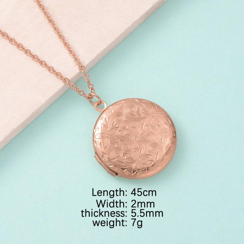Roestvrij Staal Foto Medaillon Ketting Hart Rond Ovaal Gepersonaliseerde Herinnering Sieraden voor Vrouwen Mannen