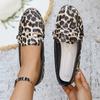 Fall New Loafers Vintage Round Toe Deep Mouth  Buckle Soft Sole Non-Slip Plus Size Flats
