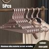 10/5pcs Smooth durable metal shirt dress hanger, lightweight and sturdy metal rack for jacket pants casual pants