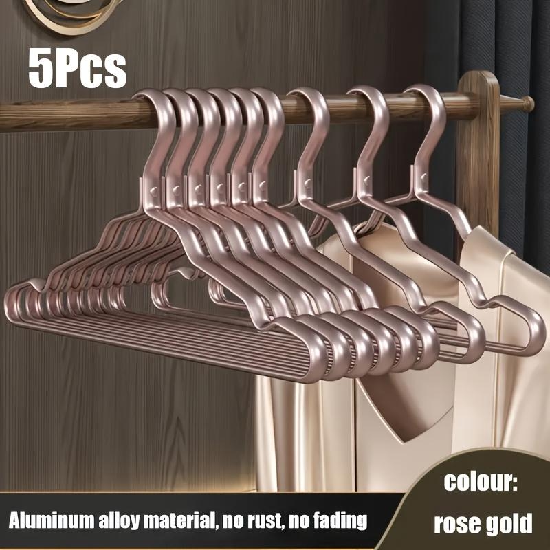 10/5pcs Smooth durable metal shirt dress hanger, lightweight and sturdy metal rack for jacket pants casual pants