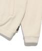 Fleece Hooded Half-Zip In Cream