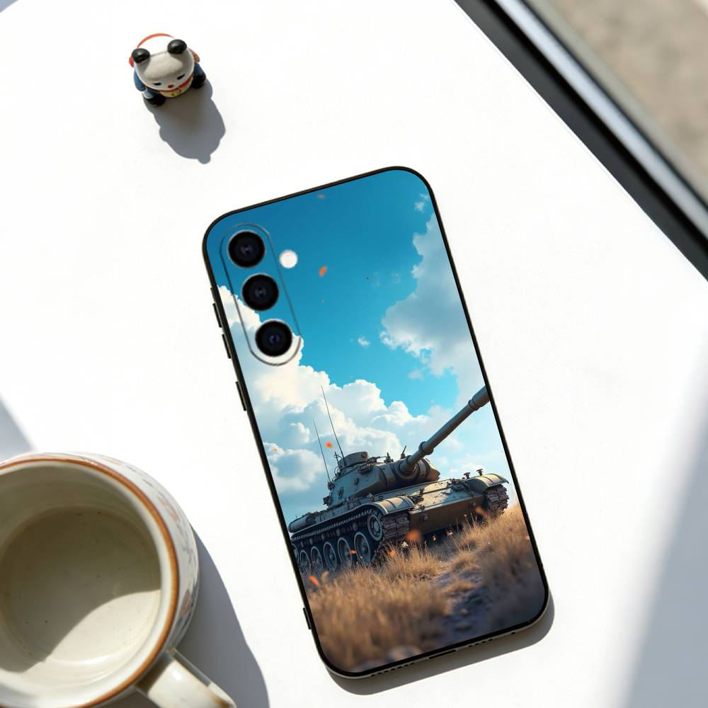 Heavy tank Phone Case For Samsung Galaxy A73,A72,A71,A70,A53,A52,A51,Others Soft Black Cover