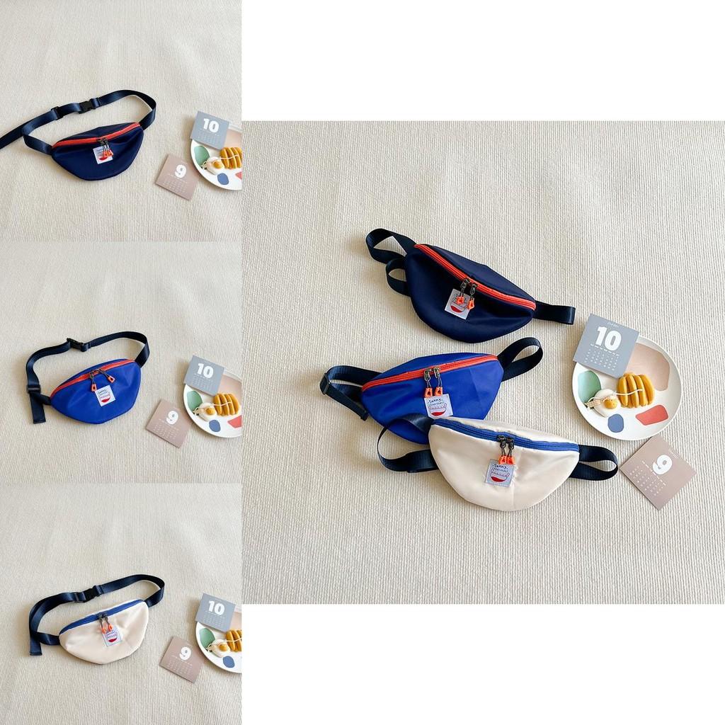 Stylish Children's Crossbody Canvas Bag For Boys With Abstract Design And Durable Features
