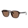 Ray-Ban Elegant Minimalist Design Oval Sunglasses Unisex Sunglasses Brown 0RB4459D-623173