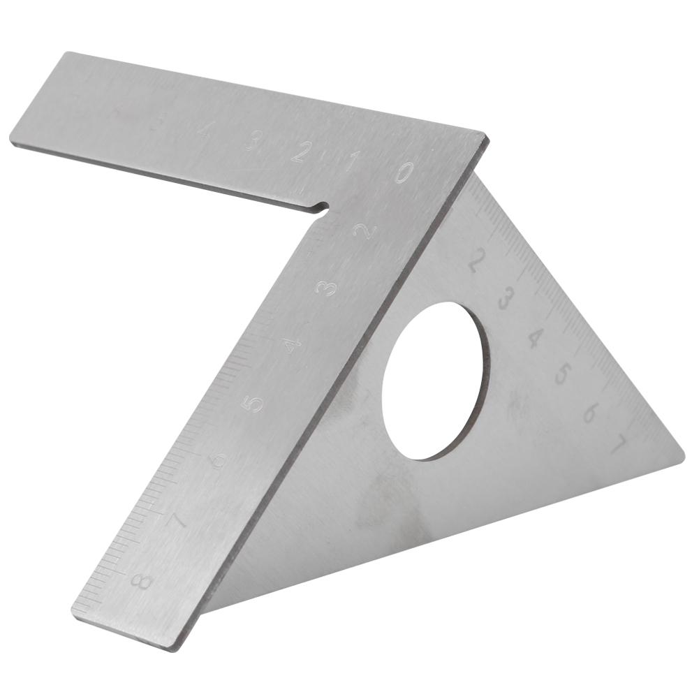 Stainless Steel Woodworking Right Angle Gauge 90/45 Degrees Carpenter Measuring Ruler