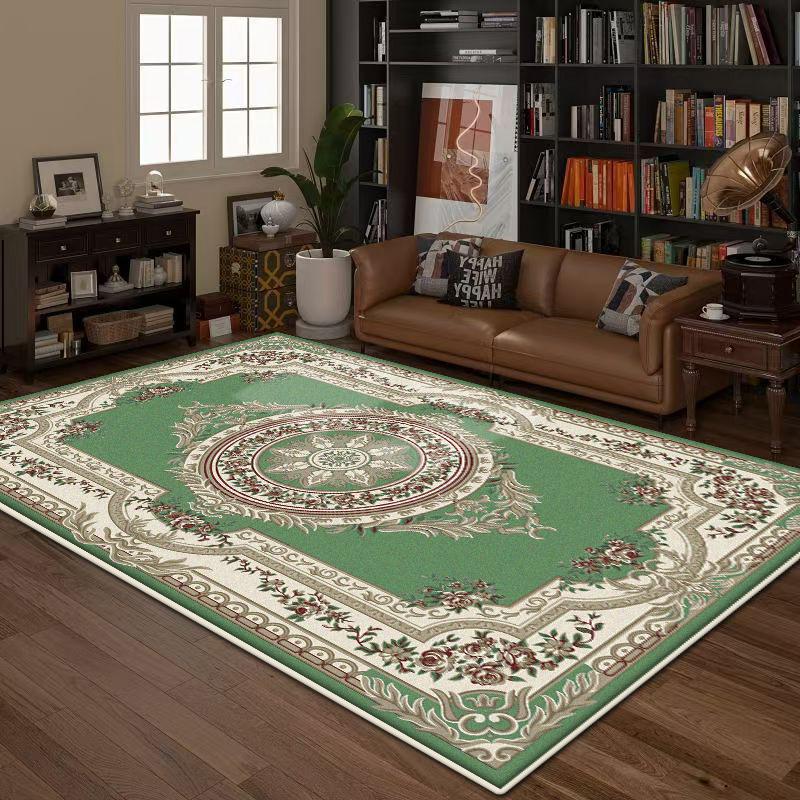 Koberec do obývacího pokoje Evropský styl Velký rozměr Podložka pod konferenční stolky Protiskluzová Pokojová dekorace Estetický koberec do ložnice Praní v pračce