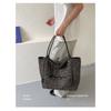 Women Leopard Print Large Capacity Canvas Tote Bag for Daily Casual Use