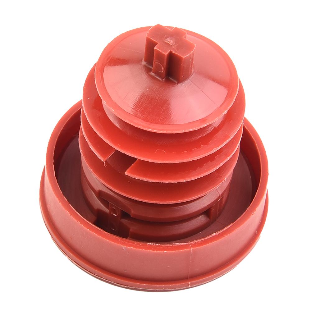 Steering Pump Reservoir Cap Plug Cover Power Red Waterproof 36x35mm 53697-SB3-952 Accessory For Acura For Honda