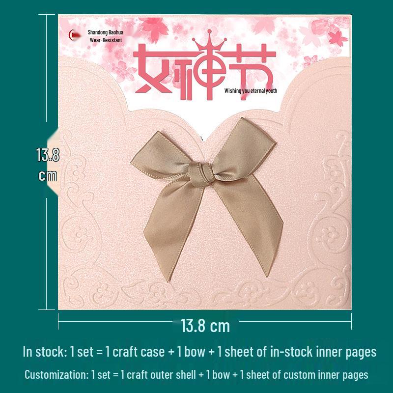 Elegant Women's Day Cards for Employees and Clients - 3.8 Goddess Festival Thank You Cards