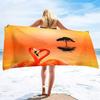 Übergroße Strandtücher Damen Sandfrei Flamingo Strandtücher Schnelltrocknend Große Badetücher Mikrofaser Leichtes Reisehandtuch