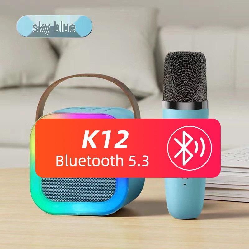 

K12 Портативна універсальна Bluetooth-колонка для караоке з бездротовим мікрофоном