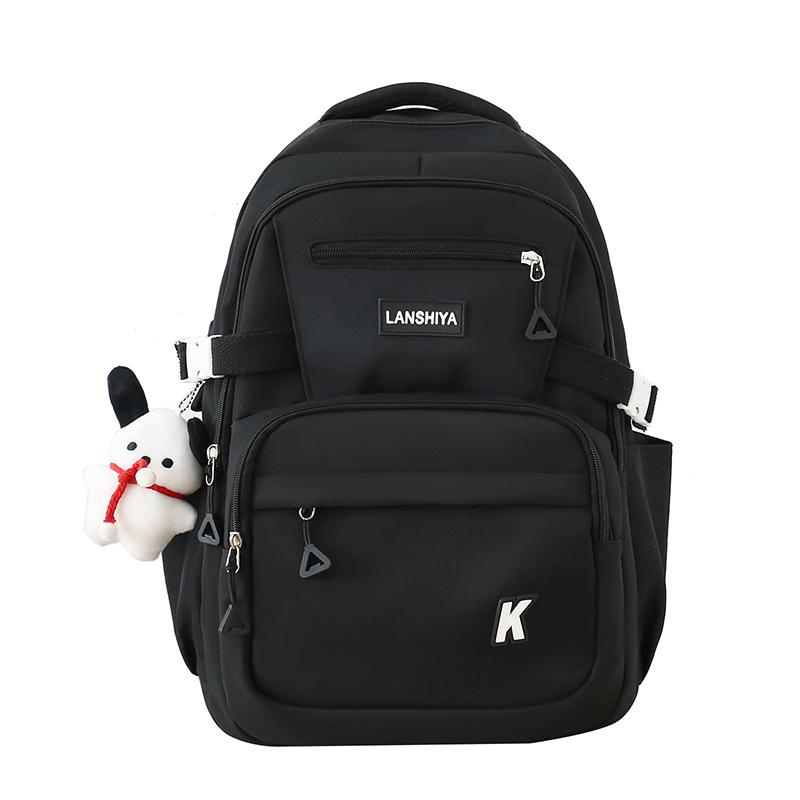 Schoolbag new Japanese and Korean ins style class backpack women's large-capacity leisure travel backpack Chinese college student nylon schoolbag