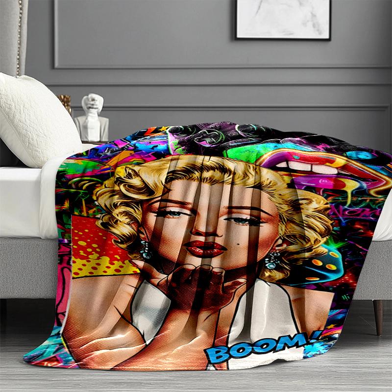 Singer Print Blanket - Soft & Comfortable, for Bedroom, Travel, Sofa, Home Decoration - Birthday Christmas Gift for Friend