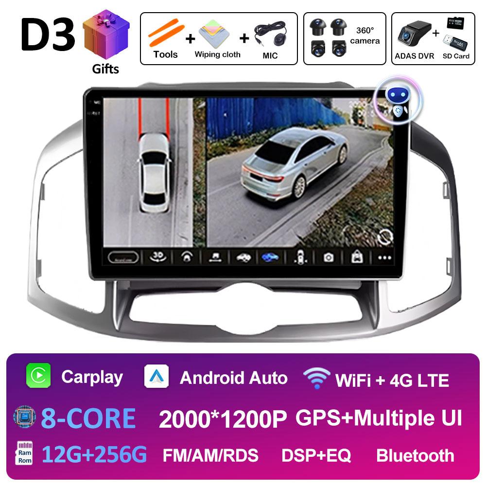 Android 14 Car Audio For Chevrolet Captiva 1 2011 2012 2013 2014 2015 2016 Radio Player Bluetooth Wireless Carplay DSP Stereo 4G