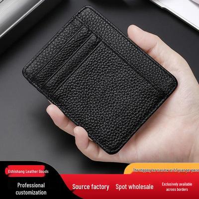 Porte-monnaie et porte-cartes ultra-fin pour homme avec plusieurs fentes