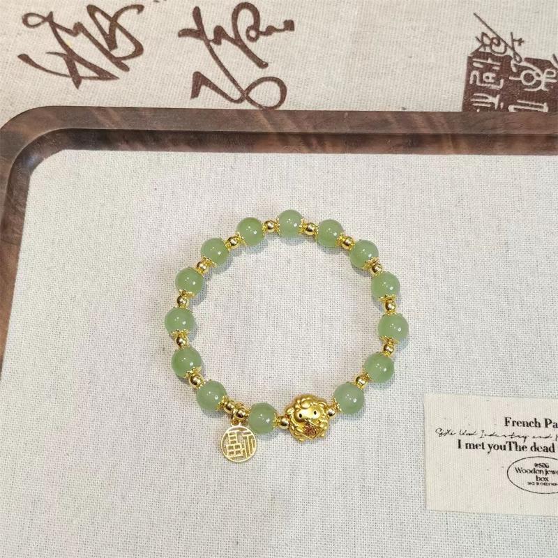 2027 Chinese Year Of The Sheep Lucky Bracelet For Women Fashion Crystal Beaded Zodiac New Year Jewelry Gifts