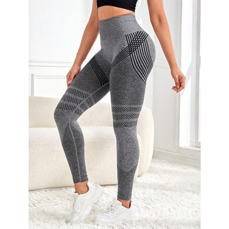 Sexy Line Hip Lifting Sport-Leggings, hoch taillierte Stretch-Fitnesshose für Damen, Yoga-Laufhose