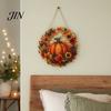 Sezonowy element dekoracyjny Dynia Akrylowy Dekor na Okno, Ornament Wianek Jesiennych Plonów na Święto Dziękczynienia Halloween, Wewnątrz Zewnątrz