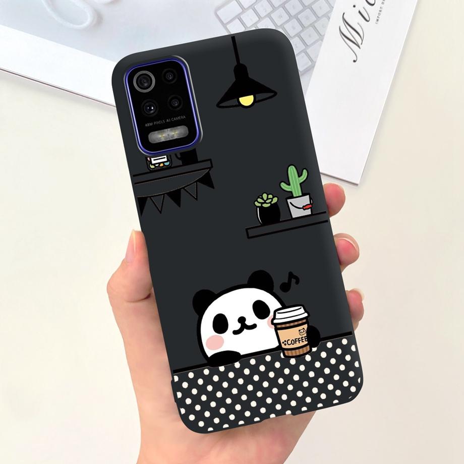 For LG K52 Q52 2020 Phone Case Soft Matte Silicone Capa For LGK52 LGQ52 2020 Funda Goothic Style Cartoon Back Cover Cute Pattern