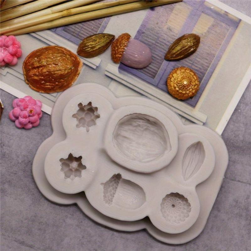 

3pcs Rectangular Silicone Mold for Nuts Soap Making DIY Craft Non Stick Easy Release Durable Reusable