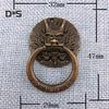 DYS Home Decor Vintage Dragon Head Cabinet Shelter Nábytek Zásuvka Rukojeť Knoflík Ring