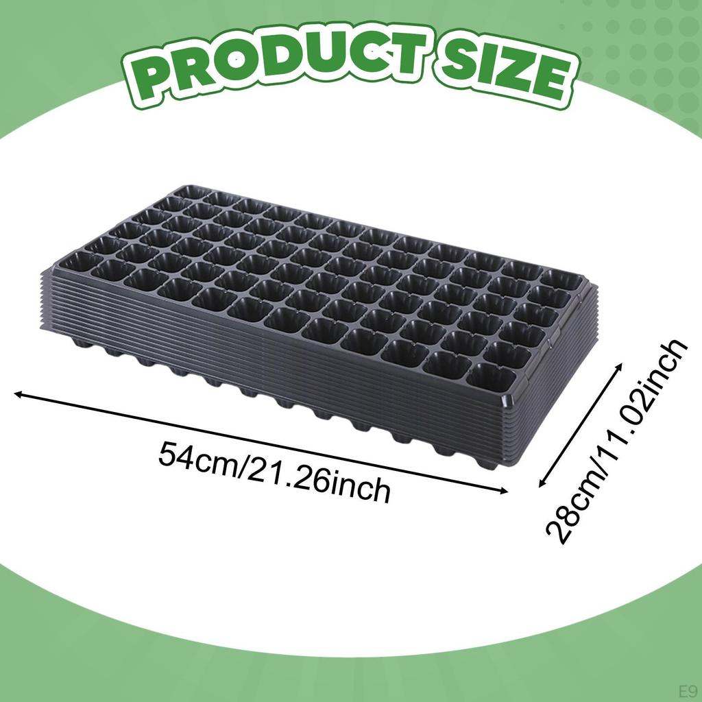 12 Cellular Seed Trays with Drainage Hole, Starter Pots for Fruit