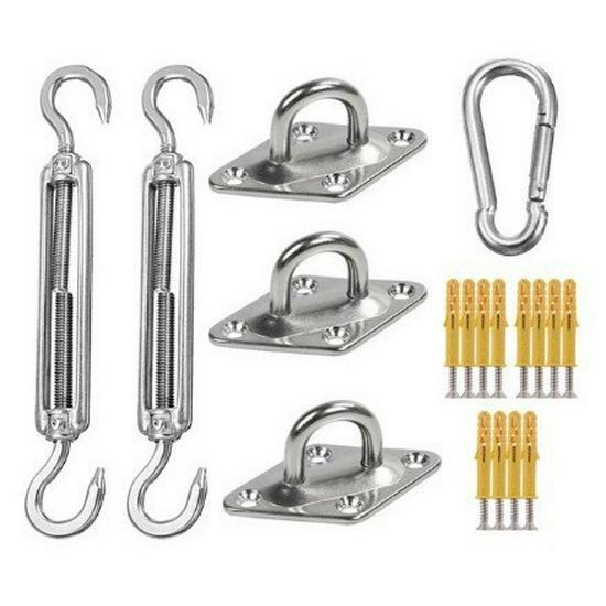 

304 Stainless Steel Shade Sail Accessories: Diamond Buckle and Turnbuckle for Awnings.
