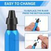 Deburring Tool Set with 15 High Speed Steel Swivel Blades Burr Removal Reamer Tool for Metal Resin Copper Plastic PVC 3D Print