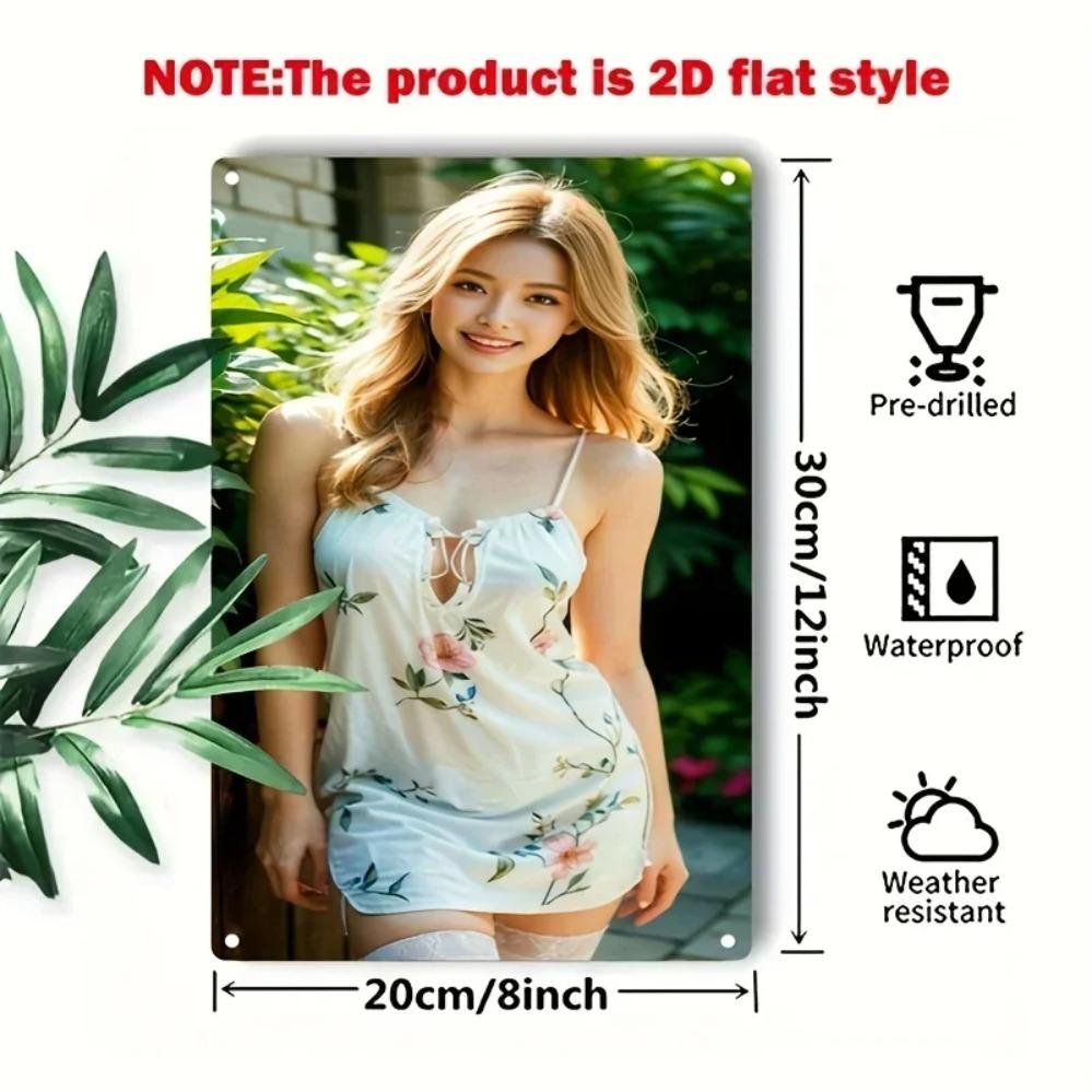 Antique Iron Metal Sign, Vintage Wall Art for Home Bar & Bedroom Decor