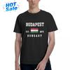 100 Cotton Budapest Hungary Flag T Shirts Men Casual Tshirts Women Clothing TShirts Tops Tees S6XL Gift