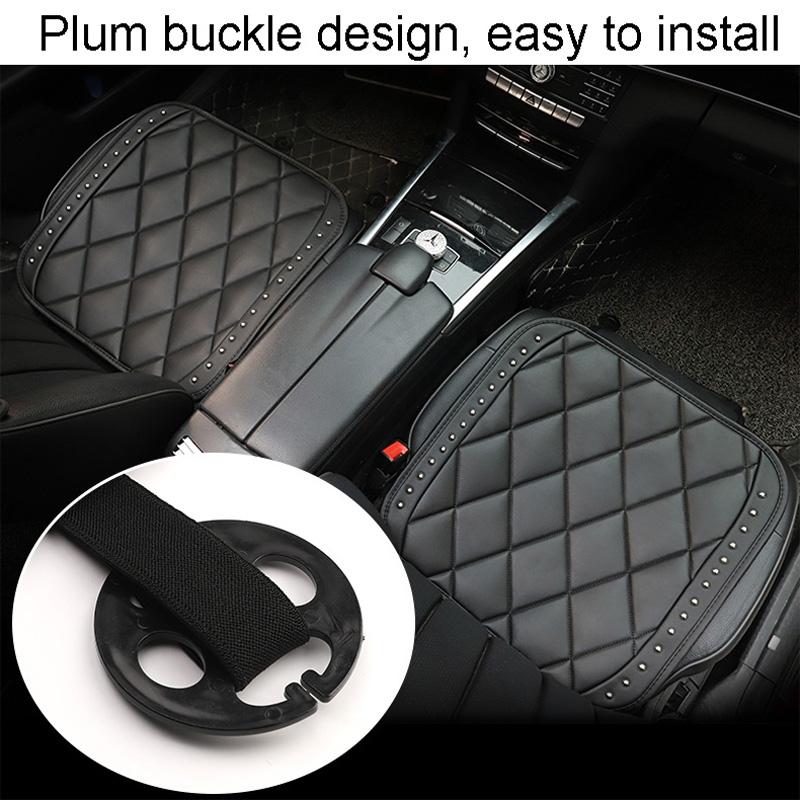 Top Quality Universal Car Seat Cushion For Man Women Fashion Rivet PU Leather Auto Seat Covers Pad Protector Auto Accessories