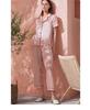 100% Mulberry Silk Women's Long Sleeve Pajama Set - Minimalist Autumn Homewear