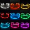 Wireless Glowing Led Glasses NightClub Masquerade Concert Performance Props DJ LIGHT Y2k Glasses Futuristic Robot Led Sunglasses