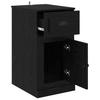 Side Cabinet Black Oak Effect 40 x 50 x 75 cm