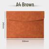 A4 Leather Waterproof Briefcase for Office & Business Use