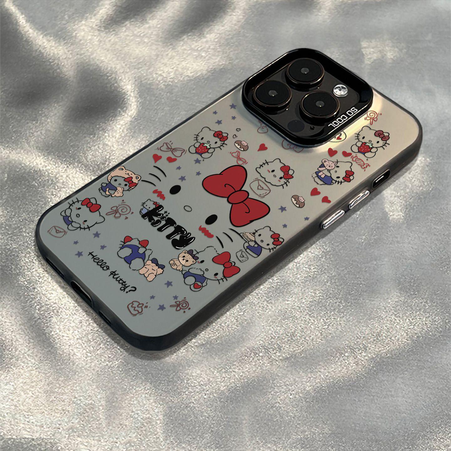 

Artistic Hello Kitty Case for Apple iPhone 17 Pro Max, 16 Plus, & 15 iPhone 15 Pro