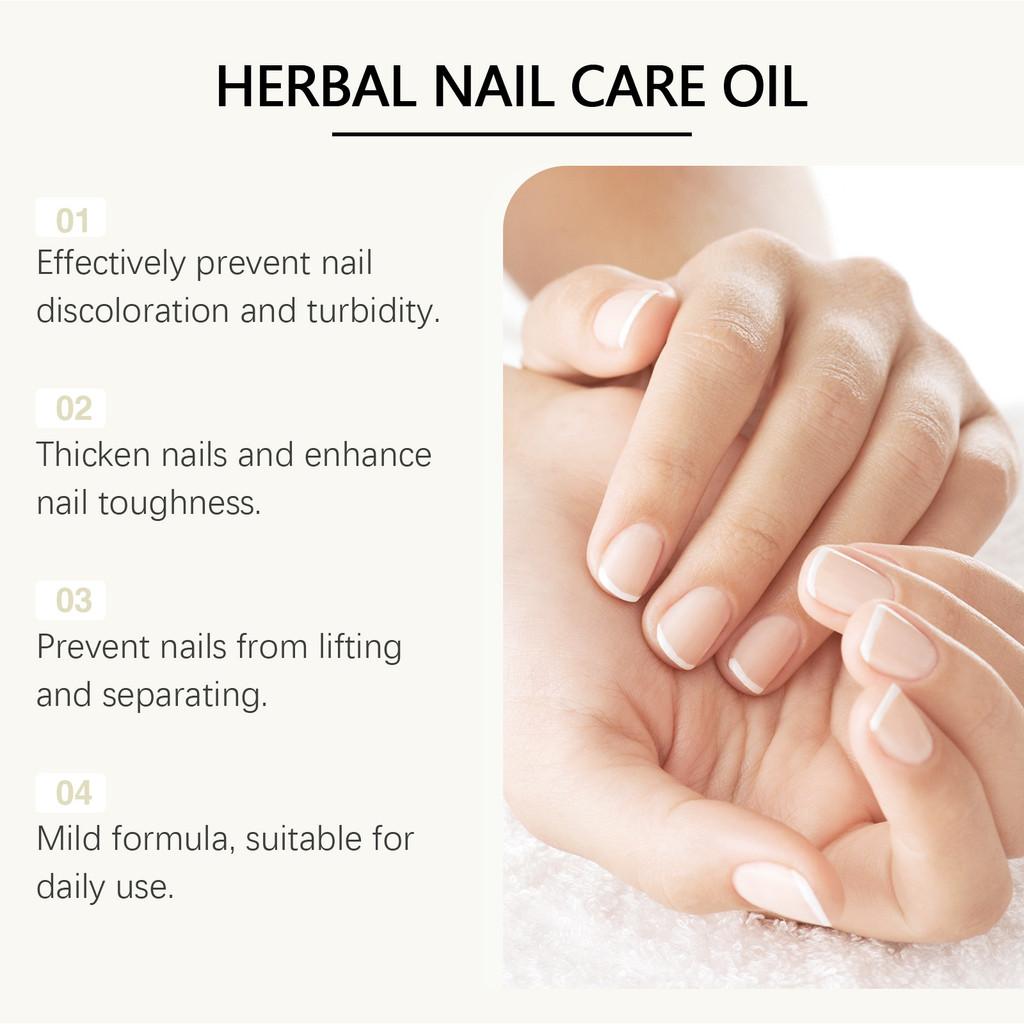 Herbal Nail Care Oil Nourishing Formula For Healthy Shine And Strong Nails 5ml