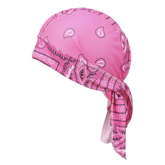 

Turban Hat with Long Adjustable Straps Classic Cashew Pattern Breathable Soft Fabric Sweat-Absorbent Headscarf Hat